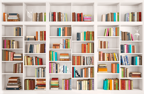 Wall Murals: Shelving wall