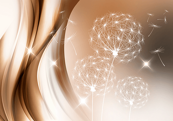 Wall Murals: Luminous dandelion