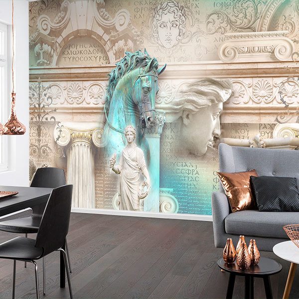 Wall Murals: Collage sculptures