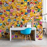 Wall Murals: Collage emoticons 2