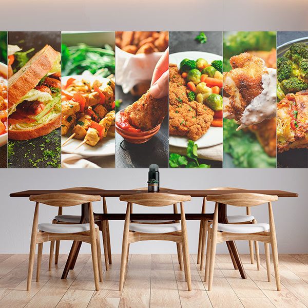 Wall Murals: Collage assorted snacks 0