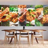 Wall Murals: Collage assorted snacks 2