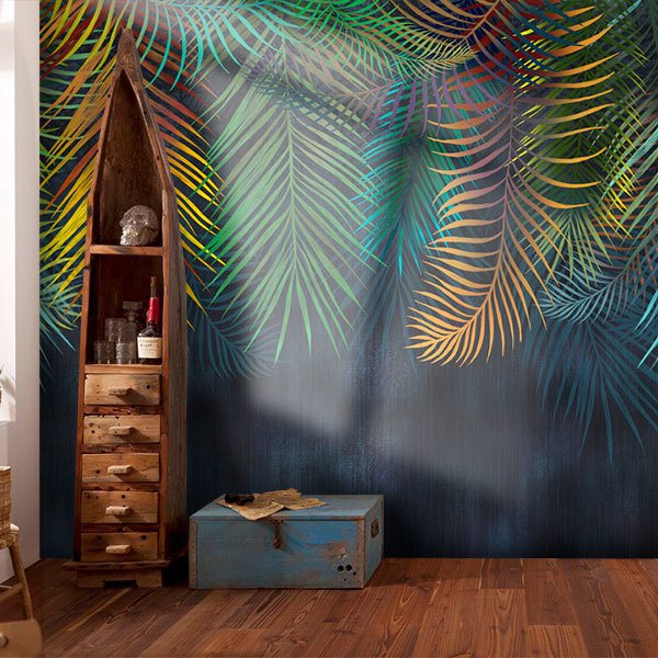 Wall Murals: Multicoloured palms 0