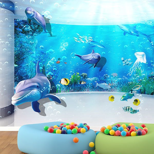 Wall Murals: Dolphins in your paradise