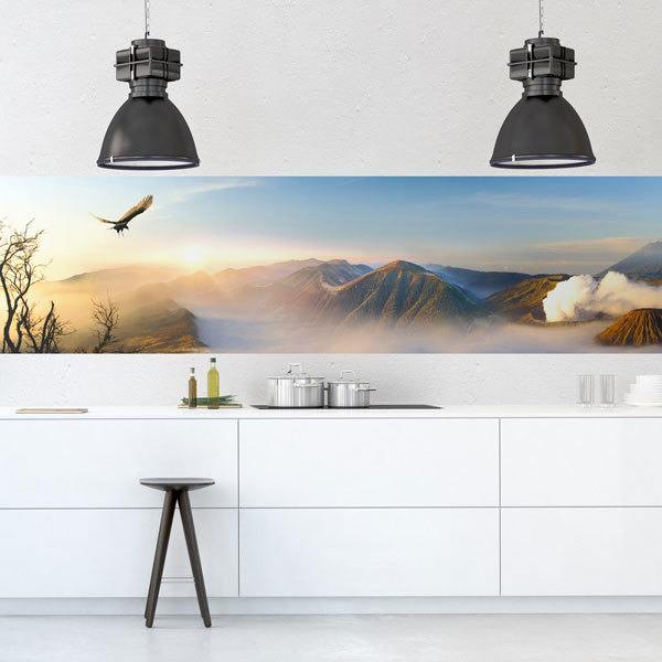 Wall Murals: Dawn among the mountains
