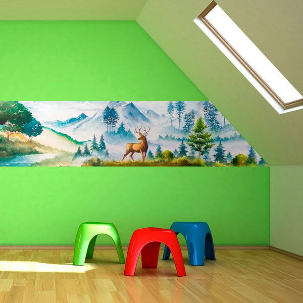 Wall Murals: Painting of the mountain 0