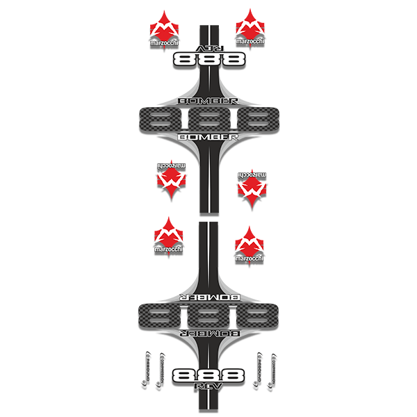 Car & Motorbike Stickers: 888 Bomber bicycle fork kit