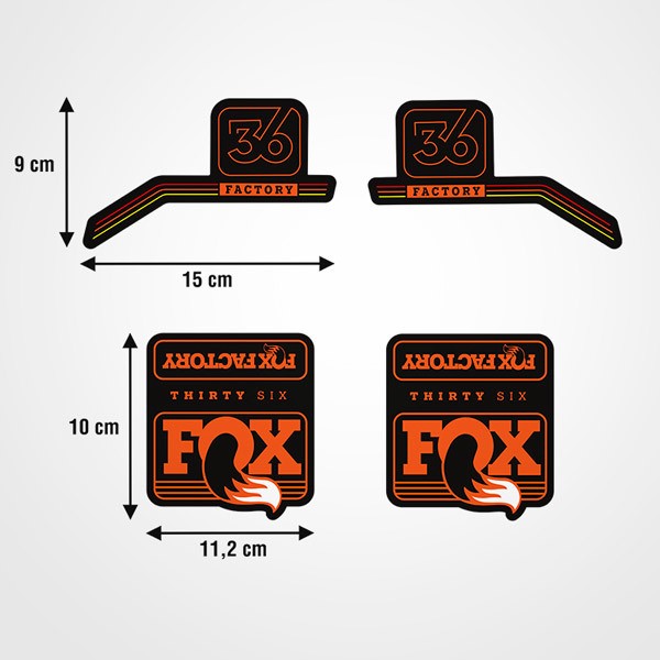Car & Motorbike Stickers: Fox Thirty Six bike forks