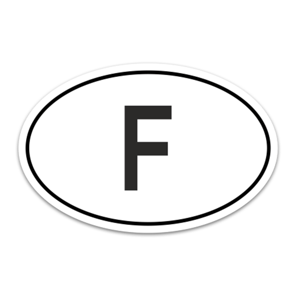 Car & Motorbike Stickers: France
