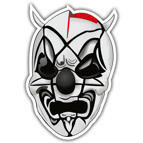 Car & Motorbike Stickers: Demon mask