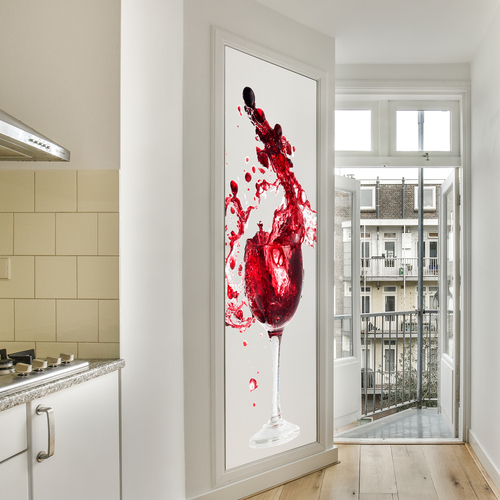 Wall Stickers: Glass of red wine