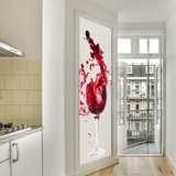 Wall Stickers: Glass of red wine 4