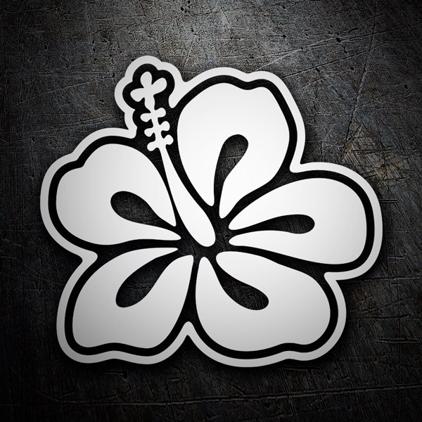 Car & Motorbike Stickers: Flower surfing