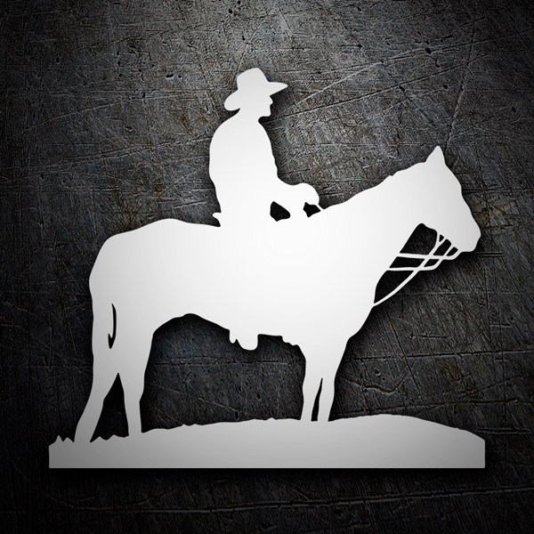 Car & Motorbike Stickers: Cowboy on horseback