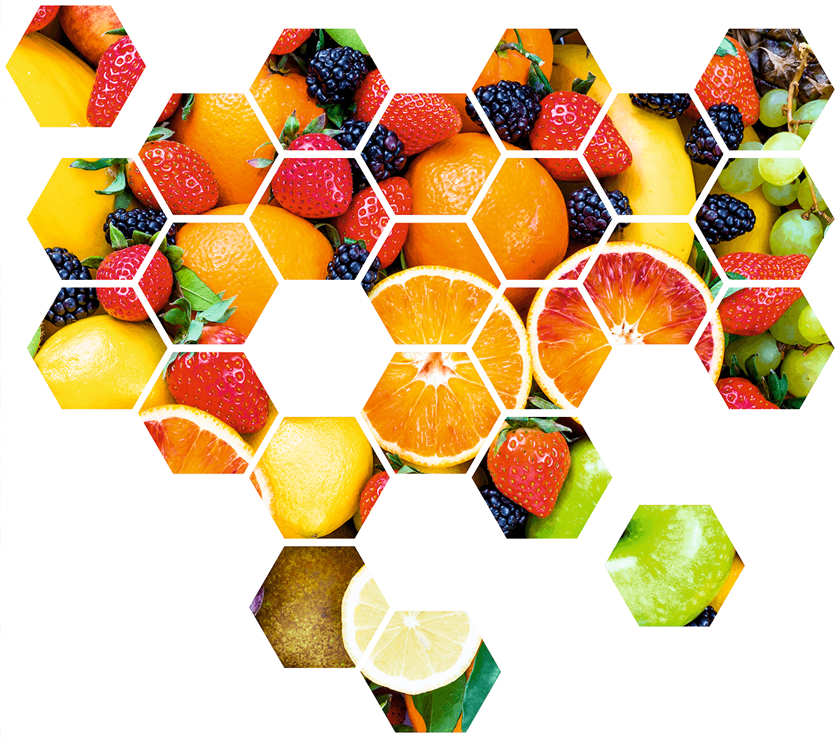 Wall Stickers: Fruit Geometric kit