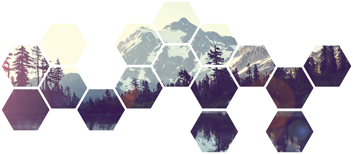 Wall Stickers: Mountains Geometric kit