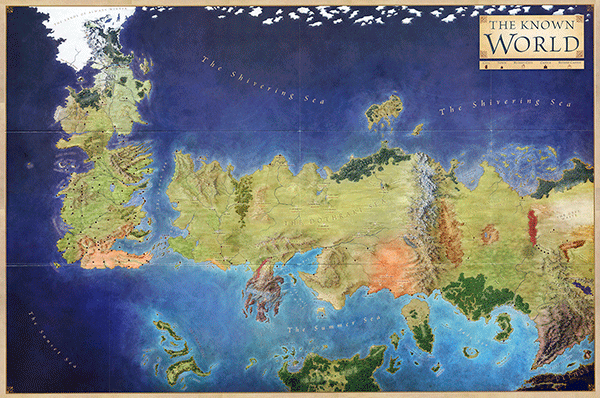 Wall Stickers: Map Box Game of Thrones