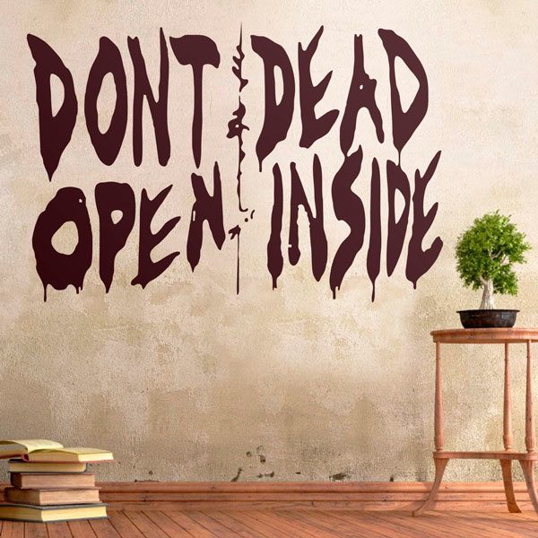 Walking Dead Do Not Open Dead Inside Autocollant Vinyle Autocollant Voiture Van Laptop Mur Van 