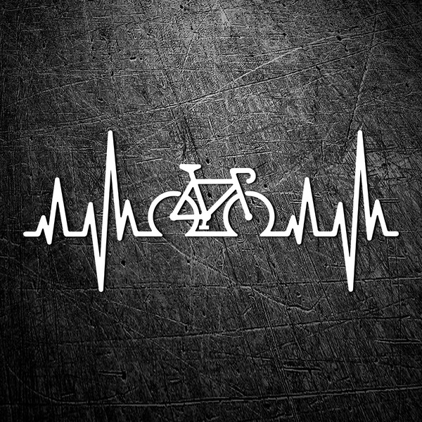 Car & Motorbike Stickers: Road Cycling Cardiogram