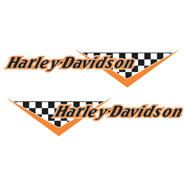 Car & Motorbike Stickers: Kit Harley Davidson flag checkers
