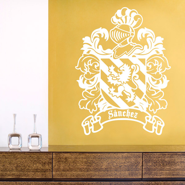 Wall Stickers: Heraldic Coat of Arms Sánchez
