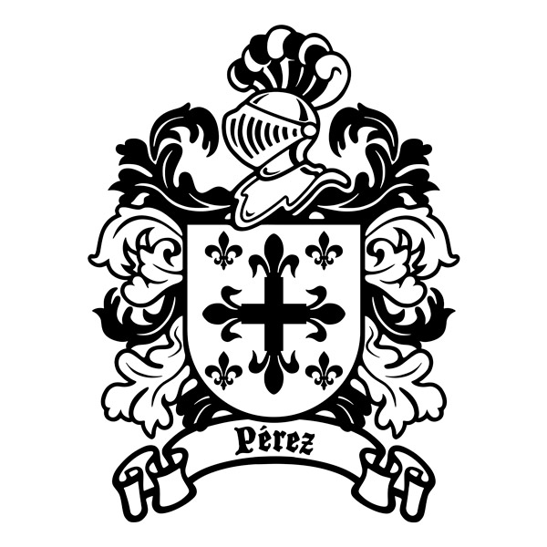 Wall Stickers: Heraldic Coat of Arms Pérez
