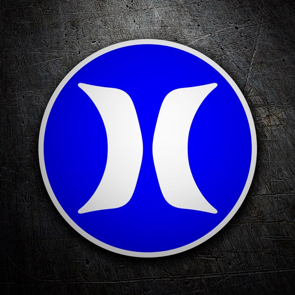 Car & Motorbike Stickers: Hurley blue