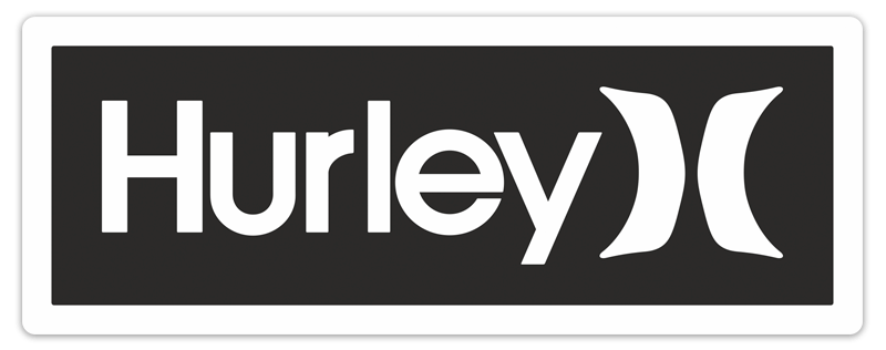 Car & Motorbike Stickers: Hurley Black