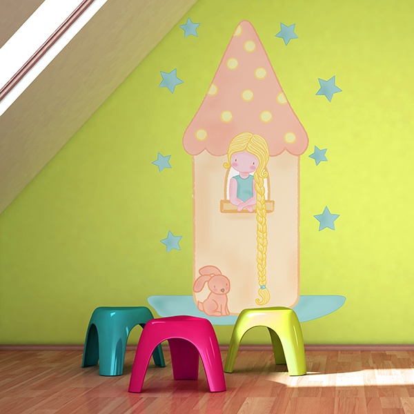 Stickers for Kids: Rapunzel in the tower