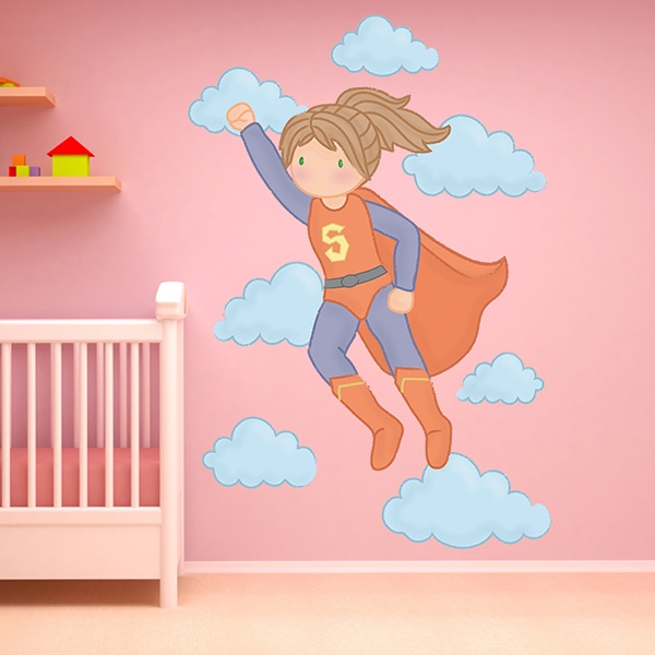 Stickers for Kids: Super Girl