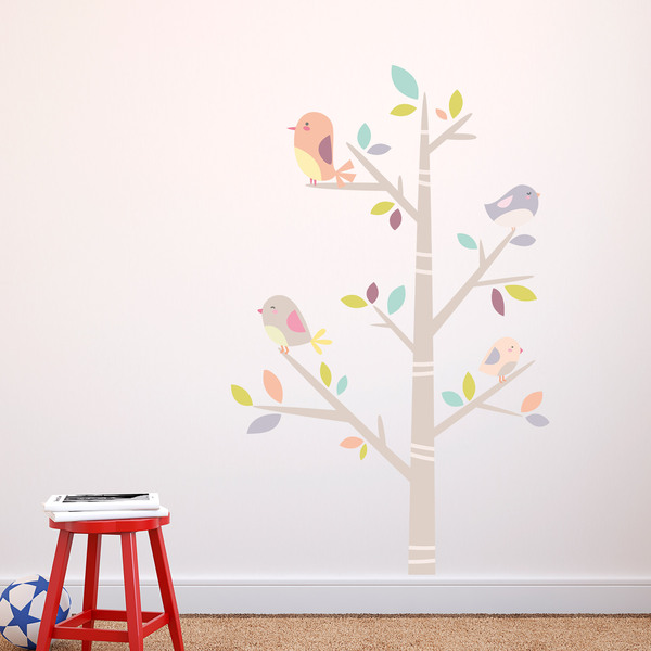 Stickers for Kids: Tree of birds