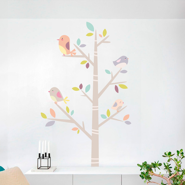 Stickers for Kids: Tree of birds