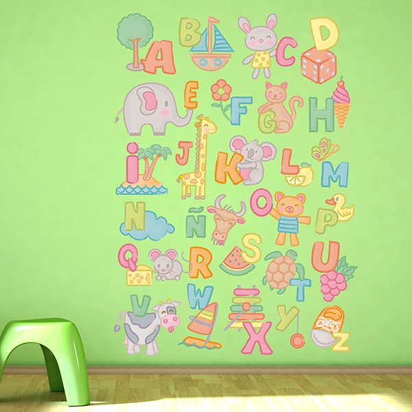 Wall Stickers: Alphabet child