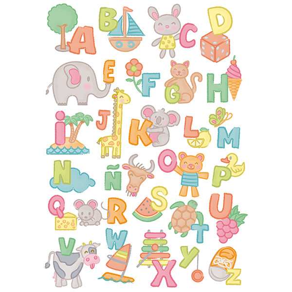 Wall Stickers: Alphabet child