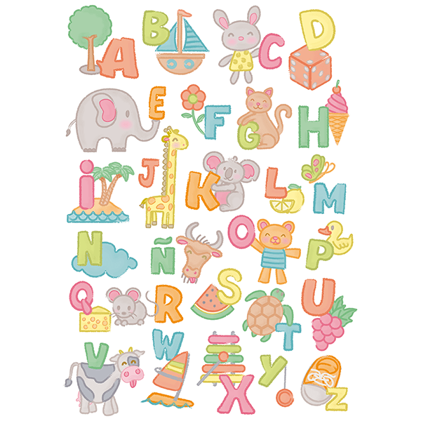 Wall Stickers: Child alphabet
