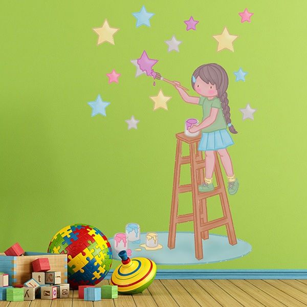 Stickers for Kids: Painting the stars