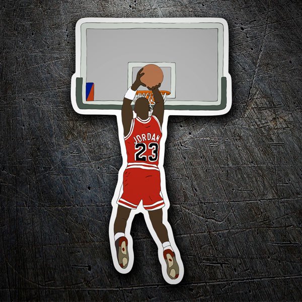 Car & Motorbike Stickers: Michael Jordan Drawing