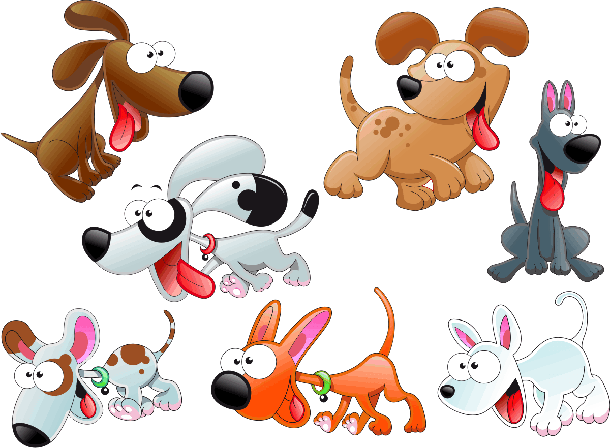 Stickers for Kids: Kit 7 puppies