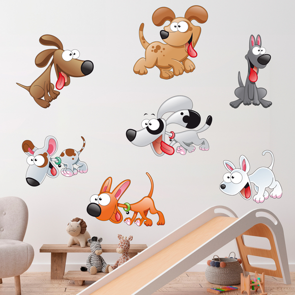 Stickers for Kids: Kit 7 puppies
