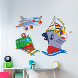 Stickers for Kids: Transport by land, sea and air 5