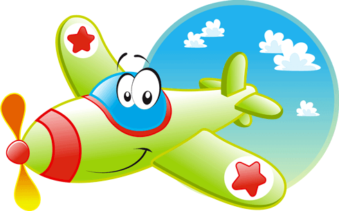 Stickers for Kids: The Funny Plane