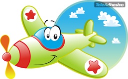 Stickers for Kids: The Funny Plane 3