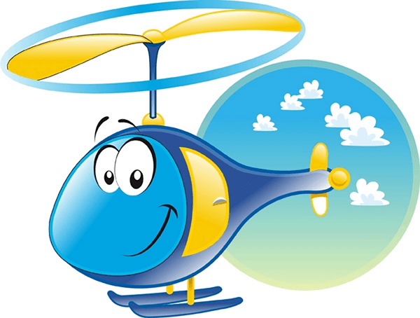 Stickers for Kids: Helicopter