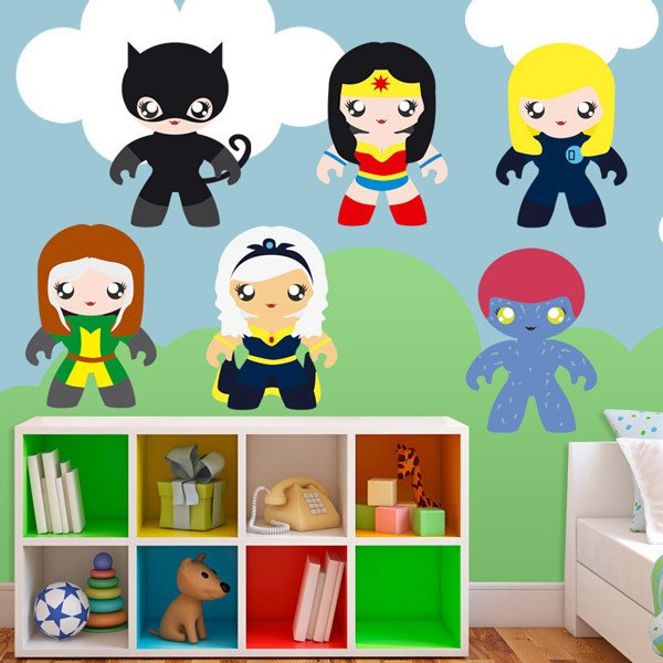 Stickers for Kids: Kit of Heroines