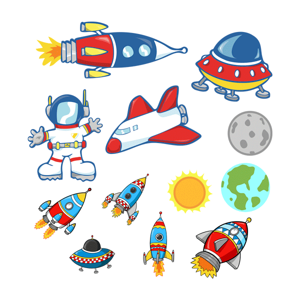 Stickers for Kids: Space Kit