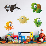 Stickers for Kids: Aquarium Kit of marine beings 3
