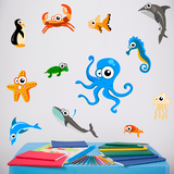 Stickers for Kids: Kit Octopus aquarium 3