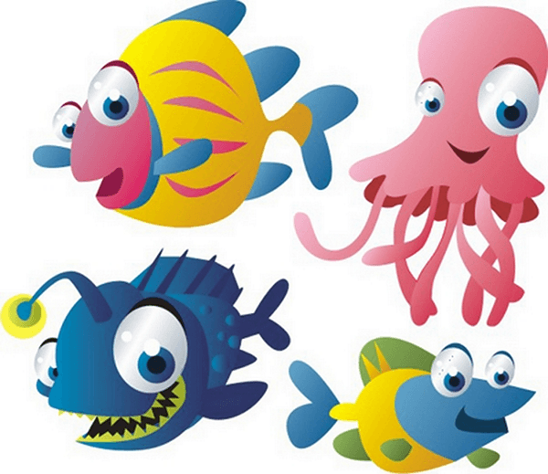 Stickers for Kids: Kit Aquarium of the depths