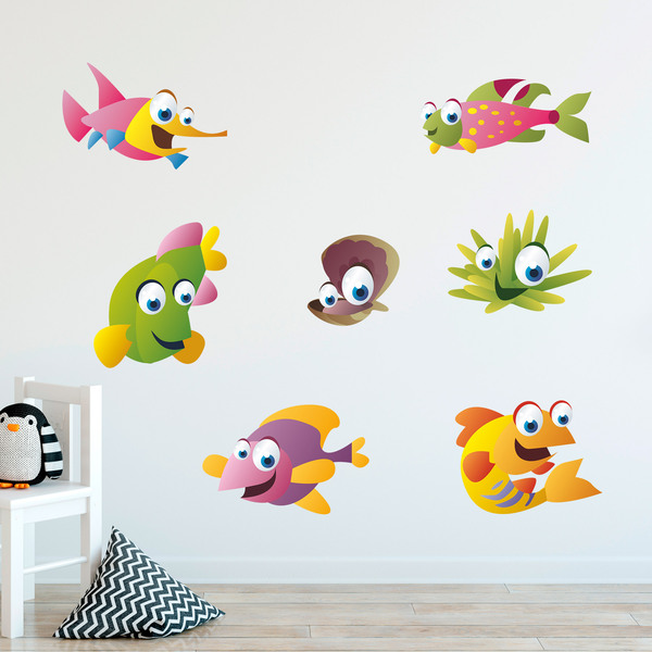 Stickers for Kids: Sea fish kit