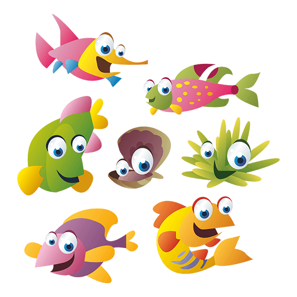 Stickers for Kids: Sea fish kit